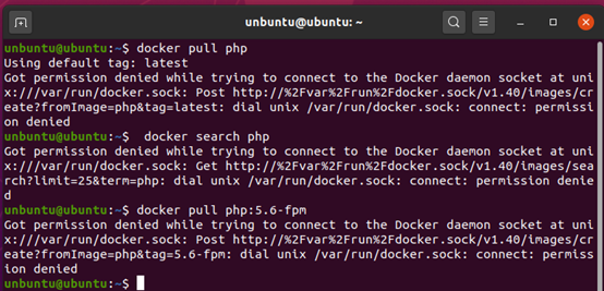 解决docker 执行安装命令Got permission denied while trying to connect to the Docker daemon socket at unix问题